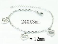 HY Wholesale Bracelets 316L Stainless Steel Jewelry Bracelets-HY91B0224NLD