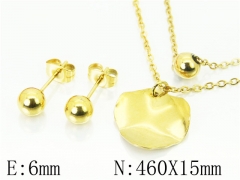 HY Wholesale Jewelry 316L Stainless Steel Earrings Necklace Jewelry Set-HY91S1349OQ