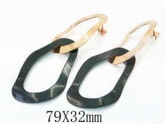 HY Wholesale Earrings 316L Stainless Steel Earrings-HY64E0476OX