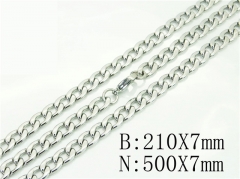 HY Wholesale Stainless Steel 316L Necklaces Bracelets Sets-HY40S0491OL