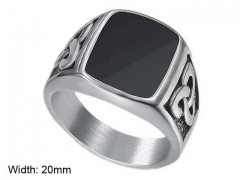 HY Wholesale Rings Jewelry 316L Stainless Steel Popular Rings-HY0140R076