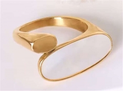 HY Wholesale Rings Jewelry 316L Stainless Steel Popular Rings-HY0124R042