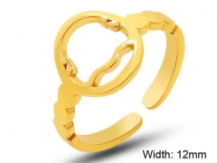 HY Wholesale Rings Jewelry 316L Stainless Steel Popular Rings-HY0124R088