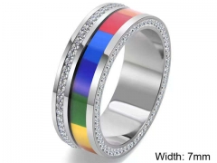 HY Wholesale Rings Jewelry 316L Stainless Steel Popular Rings-HY0127R268