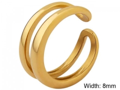 HY Wholesale Rings Jewelry 316L Stainless Steel Popular Rings-HY0124R053