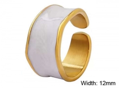 HY Wholesale Rings Jewelry 316L Stainless Steel Popular Rings-HY0124R024