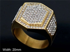 HY Wholesale Rings Jewelry 316L Stainless Steel Popular Rings-HY0140R066