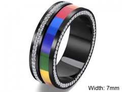 HY Wholesale Rings Jewelry 316L Stainless Steel Popular Rings-HY0127R267