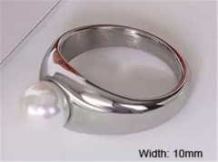 HY Wholesale Rings Jewelry 316L Stainless Steel Popular Rings-HY0124R043
