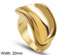 HY Wholesale Rings Jewelry 316L Stainless Steel Popular Rings-HY0124R037