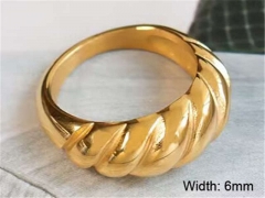 HY Wholesale Rings Jewelry 316L Stainless Steel Popular Rings-HY0124R063