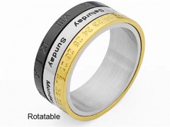 HY Wholesale Rings Jewelry 316L Stainless Steel Popular Rings-HY0141R017