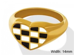 HY Wholesale Rings Jewelry 316L Stainless Steel Popular Rings-HY0124R264