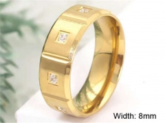 HY Wholesale Rings Jewelry 316L Stainless Steel Popular Rings-HY0125R011