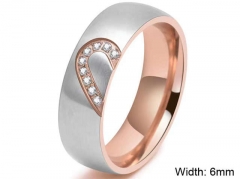 HY Wholesale Rings Jewelry 316L Stainless Steel Popular Rings-HY0127R215