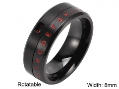 HY Wholesale Rings Jewelry 316L Stainless Steel Popular Rings-HY0127R014