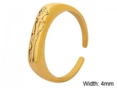 HY Wholesale Rings Jewelry 316L Stainless Steel Popular Rings-HY0124R145