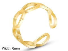HY Wholesale Rings Jewelry 316L Stainless Steel Popular Rings-HY0124R130