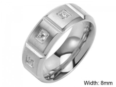 HY Wholesale Rings Jewelry 316L Stainless Steel Popular Rings-HY0127R116