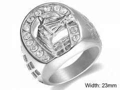 HY Wholesale Rings Jewelry 316L Stainless Steel Popular Rings-HY0140R078