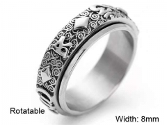 HY Wholesale Rings Jewelry 316L Stainless Steel Popular Rings-HY0125R080