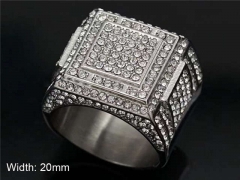 HY Wholesale Rings Jewelry 316L Stainless Steel Popular Rings-HY0140R092