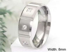 HY Wholesale Rings Jewelry 316L Stainless Steel Popular Rings-HY0125R012