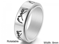 HY Wholesale Rings Jewelry 316L Stainless Steel Popular Rings-HY0127R052