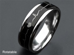 HY Wholesale Rings Jewelry 316L Stainless Steel Popular Rings-HY0141R030