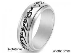 HY Wholesale Rings Jewelry 316L Stainless Steel Popular Rings-HY0127R208