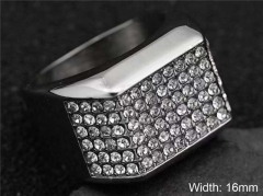 HY Wholesale Rings Jewelry 316L Stainless Steel Popular Rings-HY0140R088