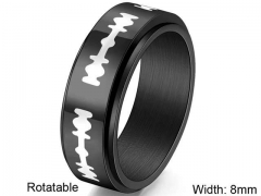 HY Wholesale Rings Jewelry 316L Stainless Steel Popular Rings-HY0127R103