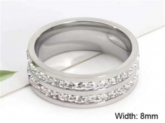 HY Wholesale Rings Jewelry 316L Stainless Steel Popular Rings-HY0125R002