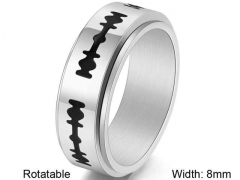 HY Wholesale Rings Jewelry 316L Stainless Steel Popular Rings-HY0127R101