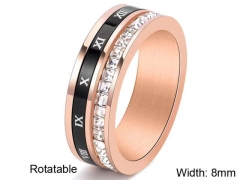 HY Wholesale Rings Jewelry 316L Stainless Steel Popular Rings-HY0127R049