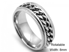 HY Wholesale Rings Jewelry 316L Stainless Steel Popular Rings-HY0127R033