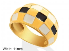 HY Wholesale Rings Jewelry 316L Stainless Steel Popular Rings-HY0124R194