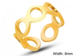 HY Wholesale Rings Jewelry 316L Stainless Steel Popular Rings-HY0124R176