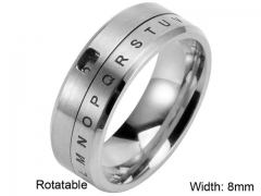 HY Wholesale Rings Jewelry 316L Stainless Steel Popular Rings-HY0127R015