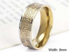 HY Wholesale Rings Jewelry 316L Stainless Steel Popular Rings-HY0125R084