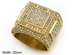 HY Wholesale Rings Jewelry 316L Stainless Steel Popular Rings-HY0140R091