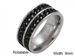HY Wholesale Rings Jewelry 316L Stainless Steel Popular Rings-HY0127R029