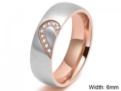HY Wholesale Rings Jewelry 316L Stainless Steel Popular Rings-HY0127R050