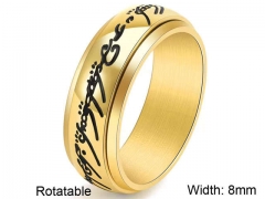 HY Wholesale Rings Jewelry 316L Stainless Steel Popular Rings-HY0127R025