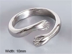 HY Wholesale Rings Jewelry 316L Stainless Steel Popular Rings-HY0124R152