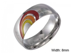 HY Wholesale Rings Jewelry 316L Stainless Steel Popular Rings-HY0127R136