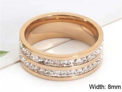 HY Wholesale Rings Jewelry 316L Stainless Steel Popular Rings-HY0125R001