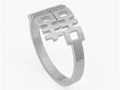 HY Wholesale Rings Jewelry 316L Stainless Steel Popular Rings-HY0141R078