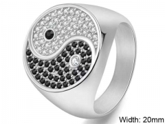 HY Wholesale Rings Jewelry 316L Stainless Steel Popular Rings-HY0127R009