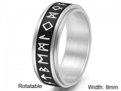 HY Wholesale Rings Jewelry 316L Stainless Steel Popular Rings-HY0127R098